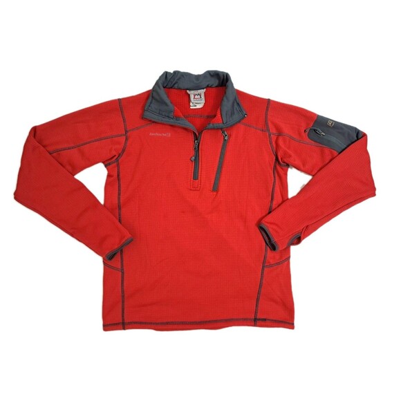 Avalanche Pullover Mens Small Zip Performance Grid R1 Fleece Thumbhole Pockets - Picture 1 of 13